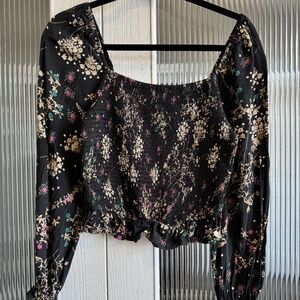 Lovestitch floral ruched top